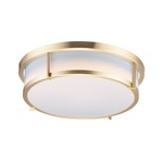 Rogue Ceiling Light Fixture - Satin Brass / White
