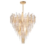 Majestic Chandelier - Gold Leaf