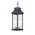 Vicksburg Outdoor Pendant - Black / Clear