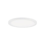 Chip Outdoor Round Flush Ceiling Light - White / White