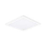 Chip Outdoor Square Flush Ceiling Light - White / White
