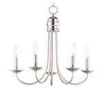 Logan Chandelier - Satin Nickel