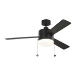 Syrus Ceiling Fan - Midnight Black / Walnut-Midnight Black / Matte White