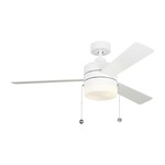 Syrus Ceiling Fan - Matte White / Matte White/Walnut