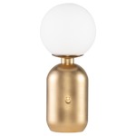 Carina Table Lamp - Matte Gold / White