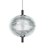 Jefferson Mini Pendant - Black Chrome / Crystal