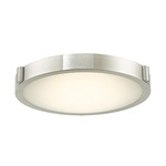 Halo Ceiling Light Fixture - Open Box - Brushed Nickel / Frosted