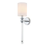 La Barra Wall Sconce - Open Box - Chrome / White