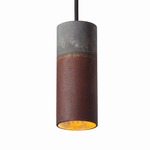 Roest Vertical Pendant - Rust / Zinc