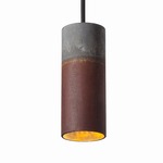 Roest Vertical Pendant - Rust / Zinc
