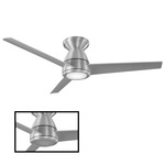 Tip Top DC Ceiling Fan with Light - Brushed Aluminum / Titanium Silver