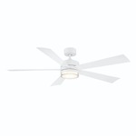 Wynd DC Ceiling Fan with Light - Matte White / Matte White