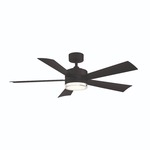 Wynd DC Ceiling Fan with Light - Matte Black / Matte Black