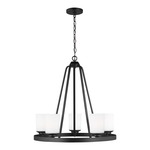 Kemal Chandelier - Midnight Black / Etched White