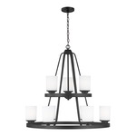 Kemal Chandelier - Midnight Black / Etched White