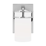 Robie Wall Sconce - Chrome / Etched White