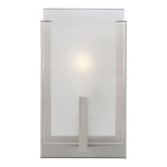 Syll Wall Sconce - Brushed Nickel / Satin Etched