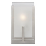 Syll Wall Sconce - Brushed Nickel / Satin Etched