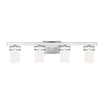 Robie Bathroom Vanity Light - Chrome / Etched White