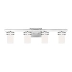 Robie Bathroom Vanity Light - Chrome / Etched White