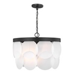 Mellita Pendant - Midnight Black / Satin Etched