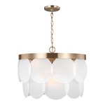 Mellita Pendant - Satin Brass / Satin Etched