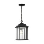 Kent Outdoor Pendant - Black / Clear