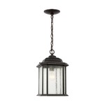 Kent Outdoor Pendant - Oxford Bronze / Clear Seeded