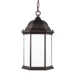 Sevier Outdoor Pendant - Antique Bronze / Satin Etched