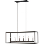 Moffet Street Linear Pendant - Bronze / Bronze