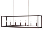 Moffet Street Linear Pendant - Bronze / Bronze