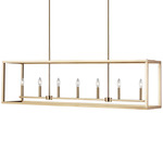 Moffet Street Linear Pendant - Satin Brass / Satin Brass