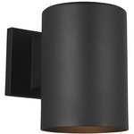 Cylinder Outdoor Wall Sconce - Black