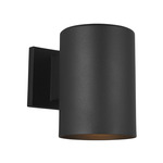 Cylinder Outdoor Wall Sconce - Black