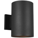 Cylinder Outdoor Wall Sconce - Black