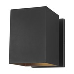 Pohl Squat Outdoor Wall Sconce - Black