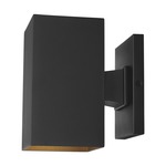 Pohl Squat Outdoor Wall Sconce - Black