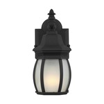 Wynfield Outdoor Wall Sconce - Black / Frosted