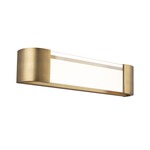 Melrose Vanity Light - Aged Brass / White