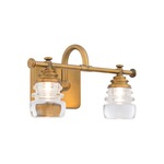 Rondelle Vanity Light - Aged Brass / Opal