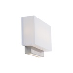 Maven Wall Sconce - Brushed Nickel / White