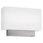 Maven Wall Sconce - Brushed Nickel / White