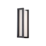 Axel Outdoor Wall Sconce - Black / Opal