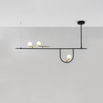Yanzi Linear Suspension - Black / Clear