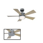 Wynd DC Ceiling Fan with Light - Graphite / Weathered Grey