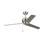 Arcade Ceiling Fan - Brushed Steel / Silver