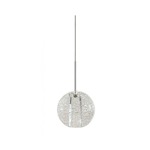 Gracie Pendant - Polished Nickel / Clear Seedy