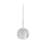 Gracie Pendant - Polished Nickel / Clear Frosted