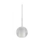 Gracie Pendant - Satin Nickel / Clear Frosted