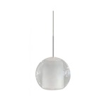 Gracie Pendant - Polished Nickel / Clear Frosted